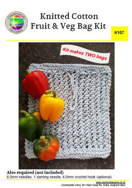 Countrywide Creative Kit ~ Cotton Fruit & Vege Bag K107