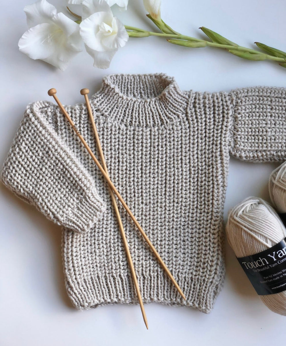 Touch Yarns Easy Fishermans Rib Jumper #157 Baby/Children's