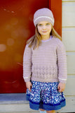 Little Cupcakes Brooke Sweater and Hat LF48 1-10 years Knitting Pattern