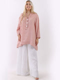 Anne + Kate Italian Bell Sleeves Linen Top 14-20