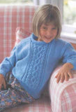 Little Cupcakes Atlas Sweater LF51,  1-10 years 8ply Knitting Pattern