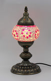 Turkish Mosaic Table Lamp 33cm Pink Star
