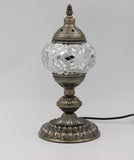 Turkish Mosaic Table Lamp 33cm - White