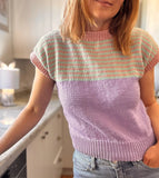 Touch Yarns 8ply Watermelon Vest/T-shirt #167 Adults Knitting Pattern