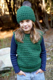 Little Cupcakes Keeley Vest & Hat LF59, 1-10 years 12ply Knitting Pattern