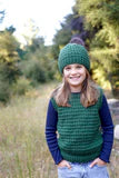 Little Cupcakes Keeley Vest & Hat LF59, 1-10 years 12ply Knitting Pattern