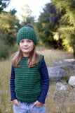 Little Cupcakes Keeley Vest & Hat LF59, 1-10 years 12ply Knitting Pattern