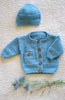 Baby Cakes Barnaby Cardi & Hat Bc137 4ply 0-18 months Knitting Pattern