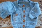 Baby Cakes Barnaby Cardi & Hat Bc137 4ply 0-18 months Knitting Pattern