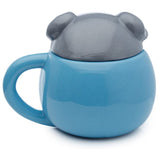 Adormals Elephant Peeping Lidded Ceramic Mug