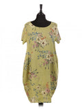 Anne + Kate Italian Bologna Linen Floral Dress