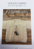 Touch Yarns November Jacket #125 Kitting Pattern