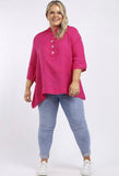 Anne + Kate Italian Bell Sleeves Linen Top 14-20