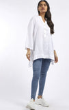 Anne + Kate Italian Bell Sleeves Linen Top 14-20