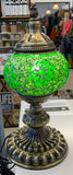 Turkish Mosaic Table Lamp Standard Green