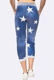 Anne + Kate Italian Star Dark Denim Print Pants 10-12