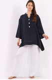 Anne + Kate Italian Bell Sleeves Linen Top 14-20