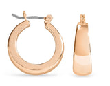 Ear Sense Earrings F3-3186R Rose Gold Hoops
