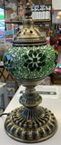 Turkish Mosaic Table Lamp Standard Green