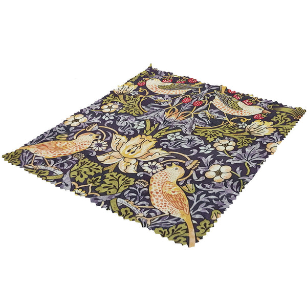 Fridolin Glasses Cleaning Cloth - William Morris, Strawberry Thief