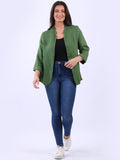 Anne + Kate Italian Tiber Plain Linen Jacket