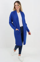 Ribbed Star Oversized Open Front Cardigan