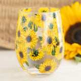 Sunflower Stemless Glass