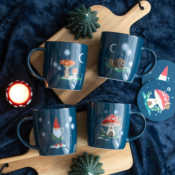 Gnome Sweet Gnome Set Of Four Ceramic Mug