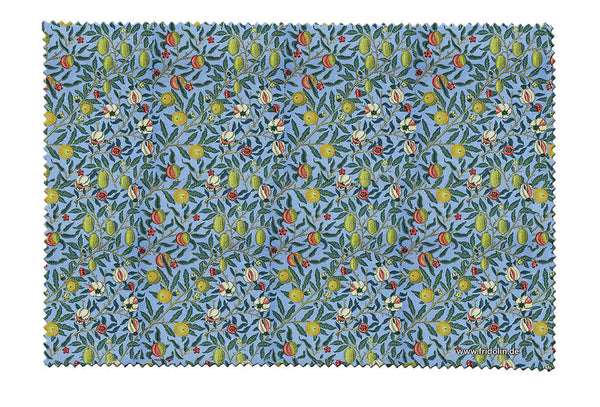 Fridolin Glasses Cleaning Cloth - William Morris, Pomegranate