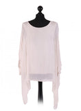 Anne + Kate Italian Silk Batwing Tunic Top