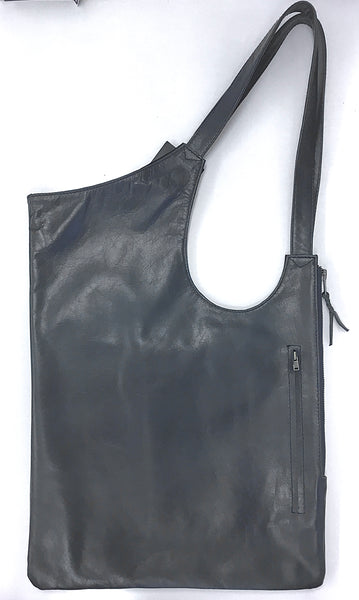 M W Leather Shoulder Bag
