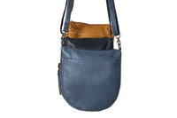 Rugged Hide Patty - Navy Leather Cross Body Bag
