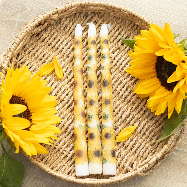 Sunflower Taper Candles