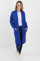 Ribbed Star Oversized Open Front Cardigan