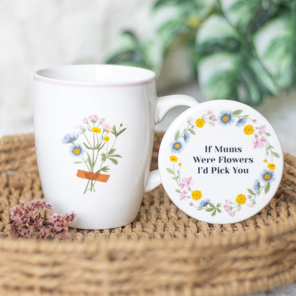 If Mums Were Flowers Mug & Coaster Set