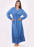 Anne + Kate Italian Floral Long Sleeve Maxi Dress