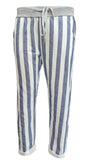 Anne + Kate Italian Stripe Denim Blue Pants 10-12
