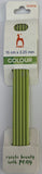 Pony Double Pointed Needles Annodised Colour 15cm 5 pack
