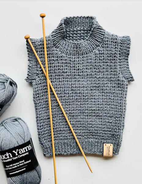 Touch Yarns Jamie Vest #142 Baby/Children’s Knitting Pattern