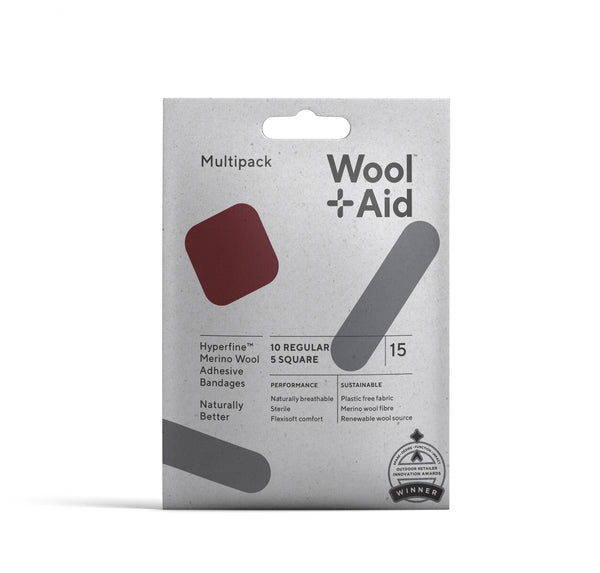 Wool Aid Multipack Hyperfine Merino Wool Adhesive Bandages