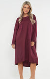 Anne + Kate Italian Panelled Long Sleeve Midi Dress