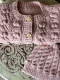 Baby Cakes Dahlia Cardi & Hat 8ply #Bc117 0-18 Months Knitting Pattern