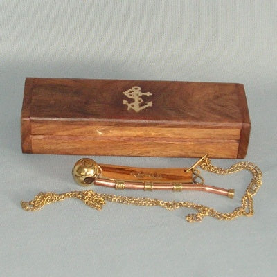 Boson Whistle In Wooden Box