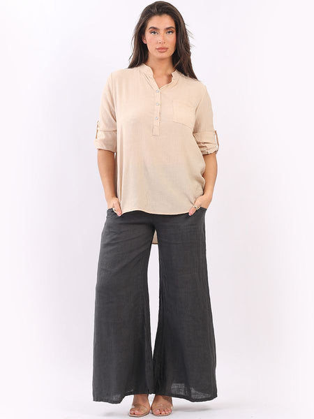 Anne + Kate Italian Front Pocket Top