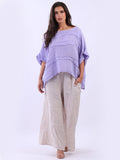 Anne + Kate Italian Patches Linen Lagenlook Top 18-24