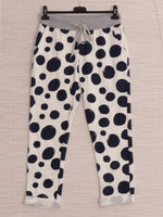 Anne + Kate Italian Polka Dot Pants Navy 14-18