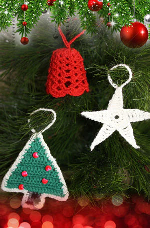Countrywide Crocheted Christmas Decorations Pattern #P109