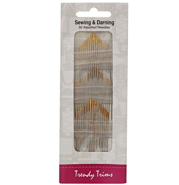 Assorted Sewing & Darning Needles x 50
