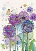 Bug Art Floral Collage Greeting Cards