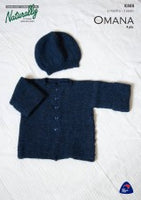 Naturally Omana Garter Stitch Jacket & Hat K505